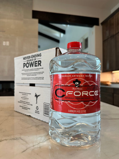 CForce Naturally Alkaline Water Case - 3 Liter 4 Pack - CForce Bottling Company